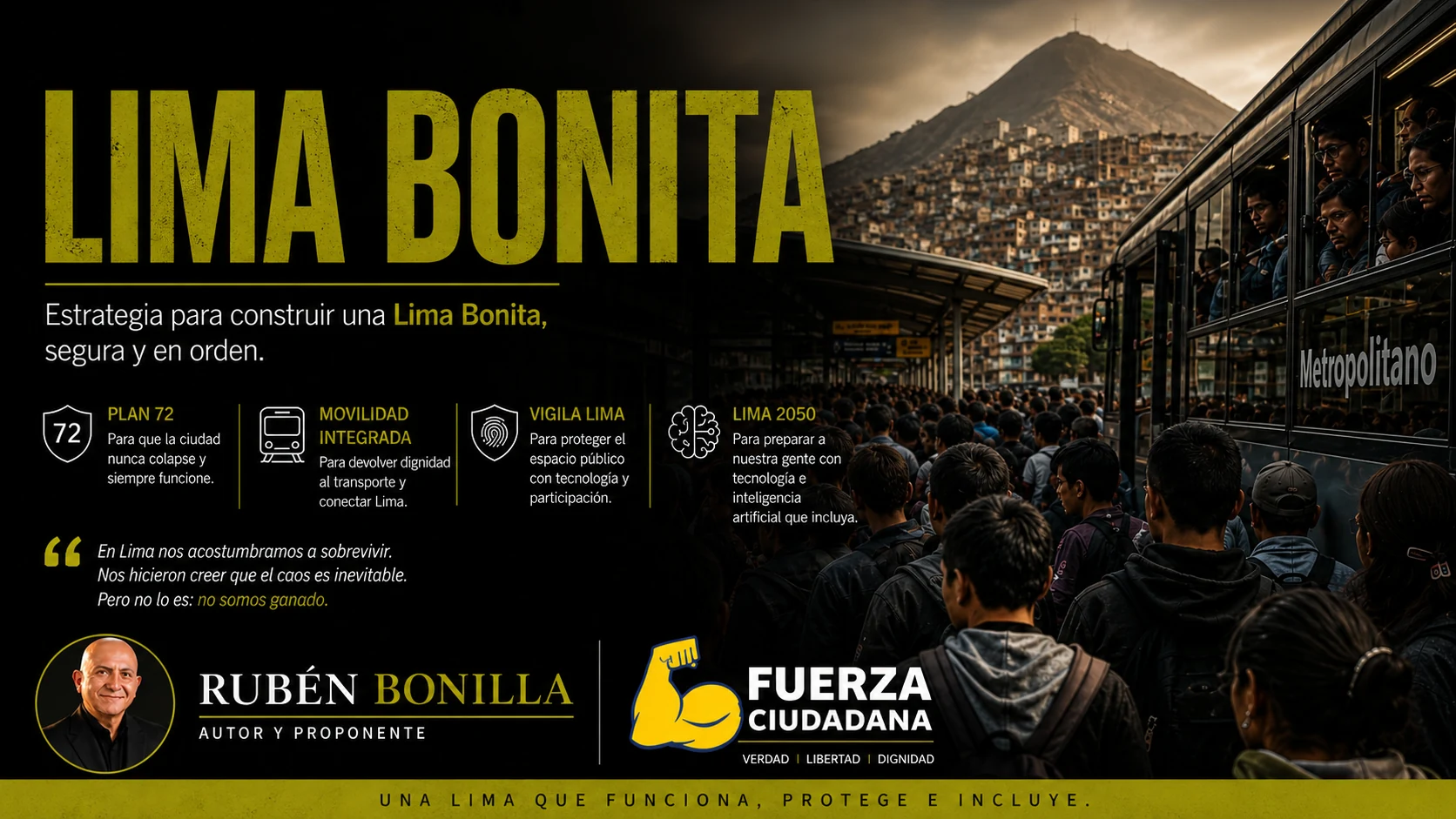 Lima Bonita. Estrategia para construir una ciudad segura y en orden.